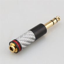 HIFI Vergulde 1/4 6,35 mm TRS Mannelijke Naar 4,4 mm Vrouwelijke Gebalanceerde Connector Hoofdtelefoonadapter Aux-Kabel Audio-Aansluiting Adapter