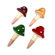 Terracotta Watering Spikes Paddestoel, 4 Stuks Zelf Watergevende Spikes, Indoor Outdoor Plant Watering Globes Irrigatie