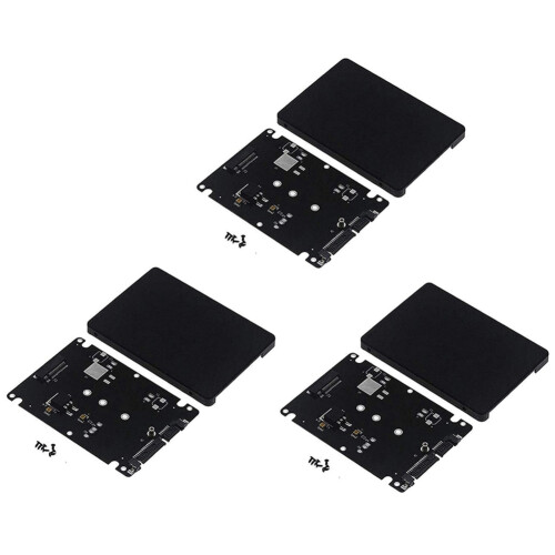 3X M.2 NGFF para SSD / MSATA  de 2,5 Polegadas para Caixa de Placa Adaptadora