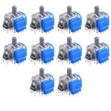 10 Stück TMR Elektromagnetischer Hall-Effekt-Joystick-Ersatz-3D-Analogstick für DualSense-Controller für PS5