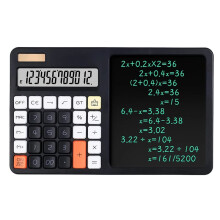 Calculadora Desenhada À Mão com Visor de 12 Dígitos e Caneta Integrada (Pilha Não Incluída)