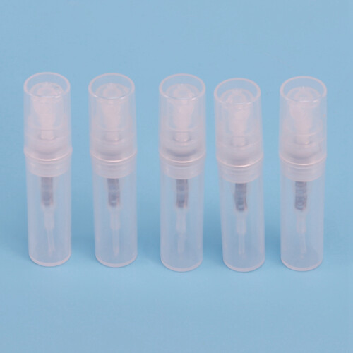 800Pcs/Lot 2ML Transparent Plastic Spray Bottle Small Cosmetic Packing Atomizer Perfume Bottles 2