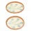 Round Woven Eco Serving Tray Pair 1
