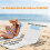 Outsunny Set 2 Esterillas Playa Beige 134 x 48 x 43 cm 6