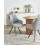 Beliani Dining Chair Swivel MARCELLUS Boucle Black/ White 2