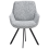 Beliani Dining Chair Swivel MARCELLUS Boucle Black/ White 5