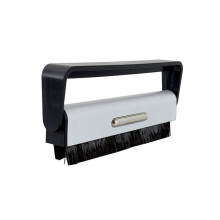 Anti Static Vinyl Record Cleaning Brush Carbon Fiber Bristles Cleaning Brush with Handle Instrument Accessories