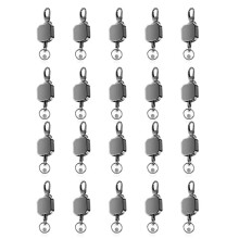 20X Heavy Duty Metal Retractable Carabiner Keychain Belt Badge Reels Clip 28.3Inch Reinforced Steel Wire Cord