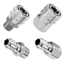 Pressure Washer Adapter Set 1/4" Quick Connect Fittings for Hose, Pump, Valve