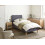 Beliani Bed Fabric RENNES 90 x 200 cm (EU Single) Dark Grey 2