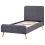 Beliani Bed Fabric RENNES 90 x 200 cm (EU Single) Dark Grey 4