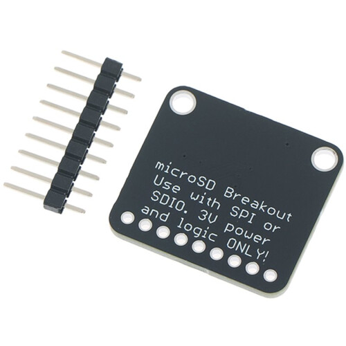 4682 Adafruit for MicroSD Card Breakout Module - SPI/SDIO 3V Only Flash Memory Expansion Board for Electronic Projects