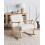 Beliani Rocking Chair LEKNES Boucle Off-White 2