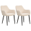Beliani Set of 2 Dining Chairs ALDEN Boucle Light Beige 4