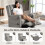 Homcom Sillón Reclinable Eléctrico Gris 86 x 89 x 99 cm 2
