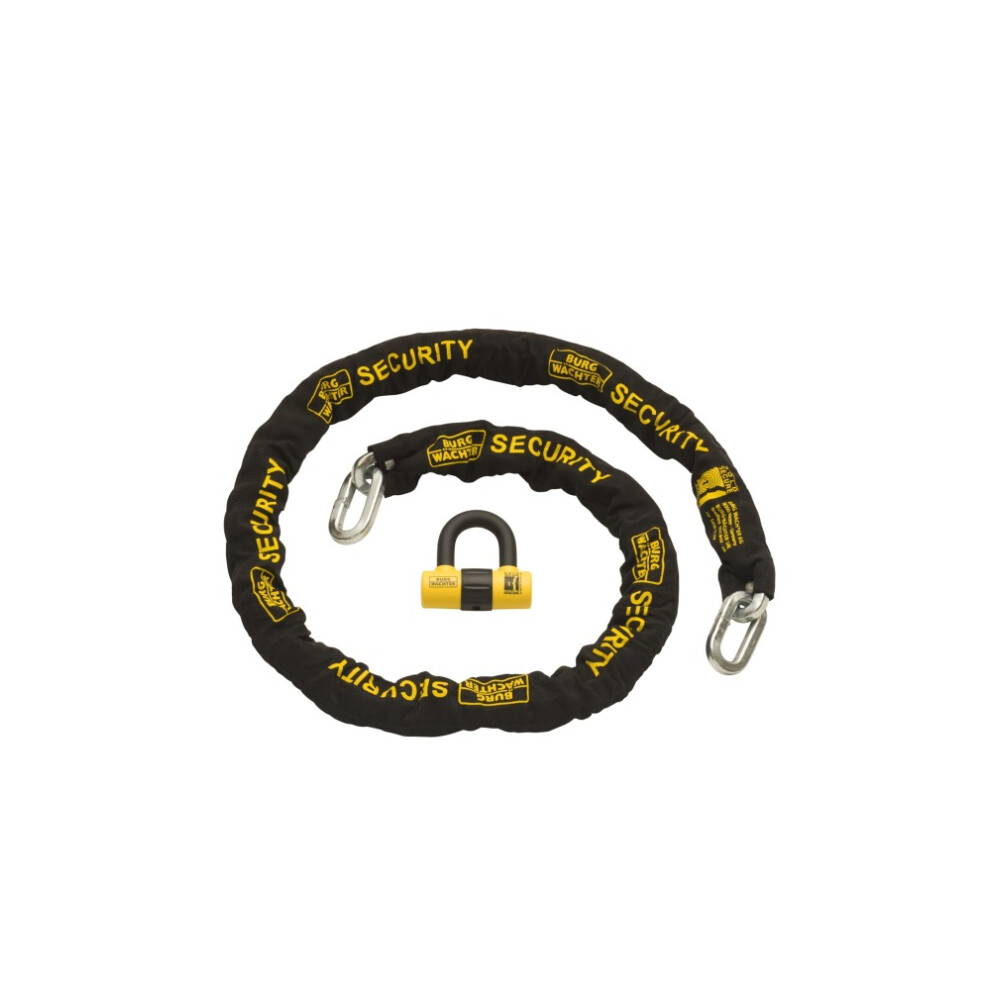 Photos - Toy Car Burg Wachter Sold Secure Gold 12mm 2m Motorbike Chain & Lock Kit DIYTMD08ZR
