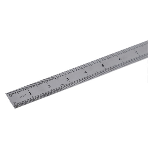 2X AçO InoxidáVel 60Cm 23,6 Polegadas RéGua Reta Longa Medindo