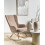 Beliani Rocking Chair LUOMA Boucle Beige 2