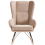 Beliani Rocking Chair LUOMA Boucle Beige 4