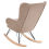 Beliani Rocking Chair LUOMA Boucle Beige 5
