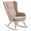 Beliani Rocking Chair LUOMA Boucle Beige 6