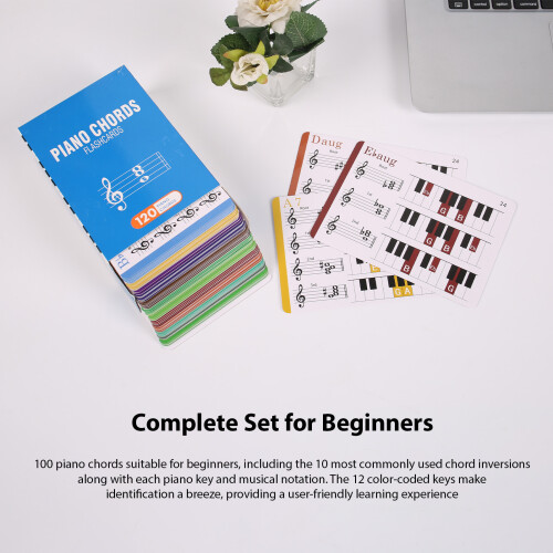Beginner Piano Chord Flash Cards