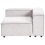Beliani Corner Seat ARDAL Left Hand Off-White Corduroy 4
