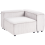 Beliani Corner Seat ARDAL Left Hand Off-White Corduroy 5