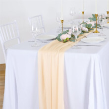 Tissu pour Arche de Mariage, 75 cm X 8 M, Voilage Couleur Champagne