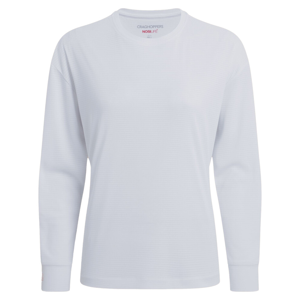 Craghoppers Women's White Nosilife Long-Sleeved T-Shirt - 14 Uk - 100% Recycled Polyester - Image 2