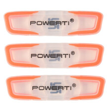 POWERTI 3 PièCes SéRies Longue Raquette de Tennis Amortisseur Antichoc Amortisseur de Remplacement RéDuire les Accessoires de Raquette-Orange