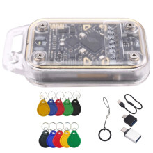 Chameleon V3.0 RFID  Chip Reader Emulator 125K 13.56M ID IC Kort Tagg Kopiator + 5XCUID/UID Nyckelring NFC Läsare