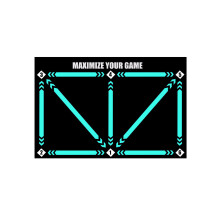 Fußball Schritt Trainingsmatte Set B 450x280x150mm