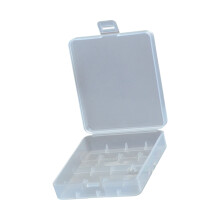 Clear PP Battery Storage Container Ideal For-4 sections 18650