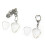 Transparent Guitar Pick Container With Necklace And Keychain-1 1