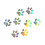 8PCS Reflective Cats Paws Stickers Decorative for-Leiser 1