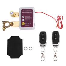12V/24V 240A Fjärrkontroll Batteribrytare, Automatisk Avstängningsbrytare för Bilbatteri Strömbrytare Silver