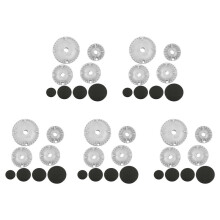 40-Teiliges Herdhut-Set für Backofen, Gasherd, Brenner, Krone, Flammenkappe, Ersatzset, Passend für die Meisten Gasherd-Brennerköpfe