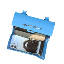 Convenient PVC Waist Pack Water Resistant For Phone-Blue