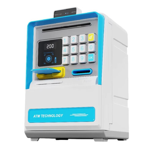 Cassaforte Elettronica con Riconoscimento Facciale Simulato,  Cassaforte Protetta da Password per Monete e Contanti