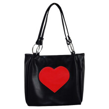 Schwarze PU Damen Tote Bag Praktisch Große Kapazität