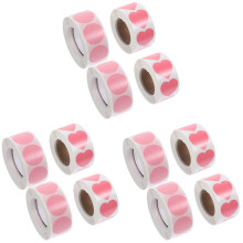 Farbige Runde Aufkleber Pink Für Und Büro