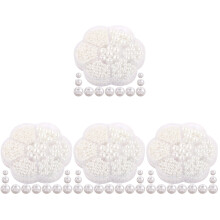 4Boxeswhite Multi-Use Fake Pearl Beads Durable Jewelry Materials