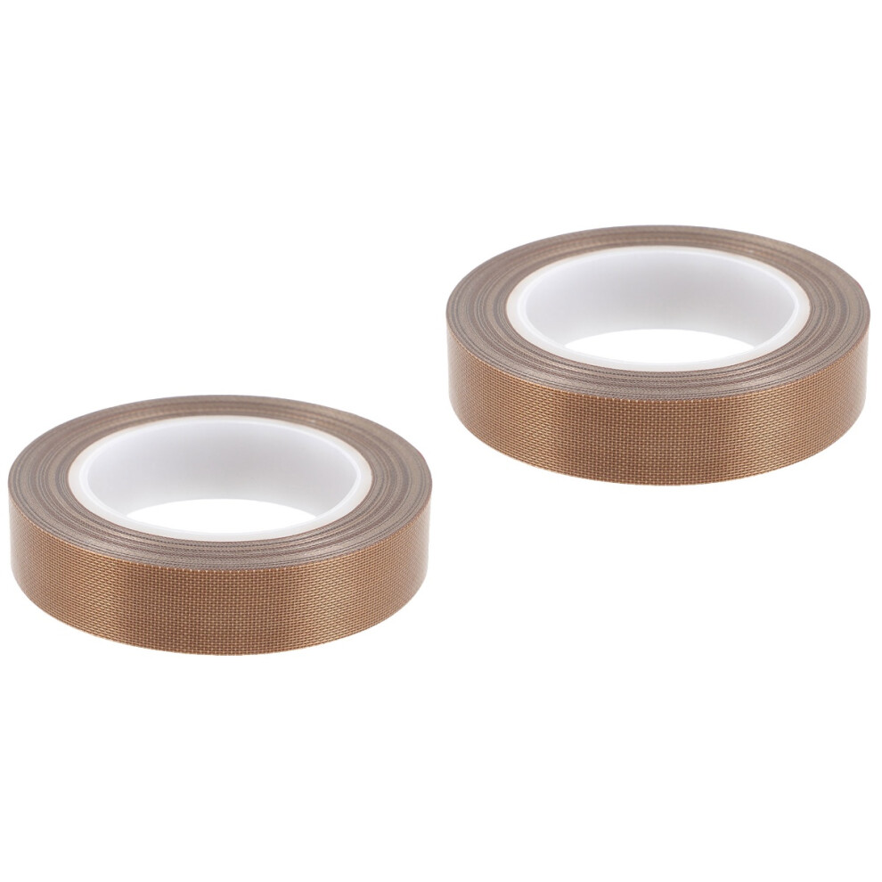 2Rolls Brown Hand Sealer Tape Heat Resistant Ptfe For Food Vacuum Use 374136389880