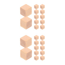 200Stk DIY Holzblöcke Beige Craft Cubes Für Basteln Und Zuhause