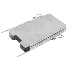 6X 9 Plates Foldable Outdoor Camping Cooking Cooker Gas Stove Wind Shield Screens Windshield