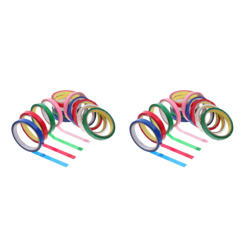 28Rolls Assorted Color Pet Packing Tapes for Versatile Bag Tying