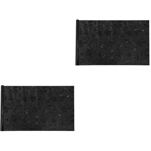 2Rolls Black PVC Decorative Window Film Static Cling Privacy Sticker