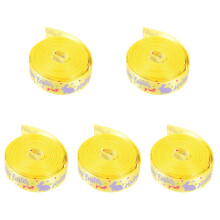 5Rolls Yellow Easter Ribbon for Spring Decor and Gift Wrapping Crafts