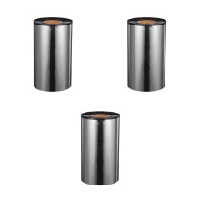 3Rolls Black Wax Ribbon for Thermal Barcode Printer